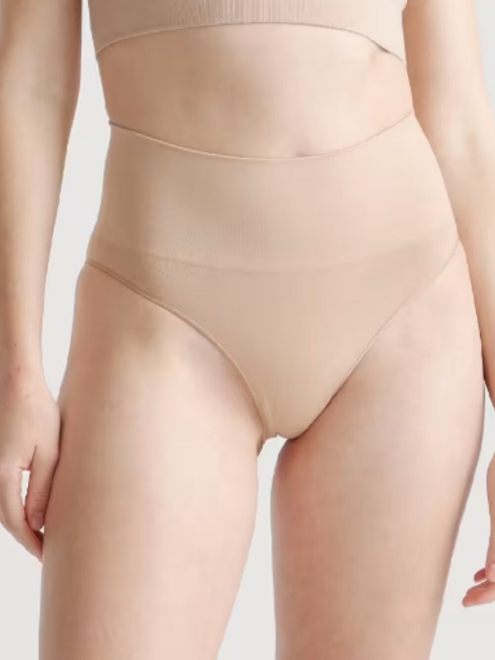 Quince Shaping High-Waisted Brief (3-Pack) Sand M NWT